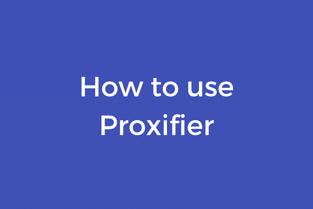 proxifier for windows 7