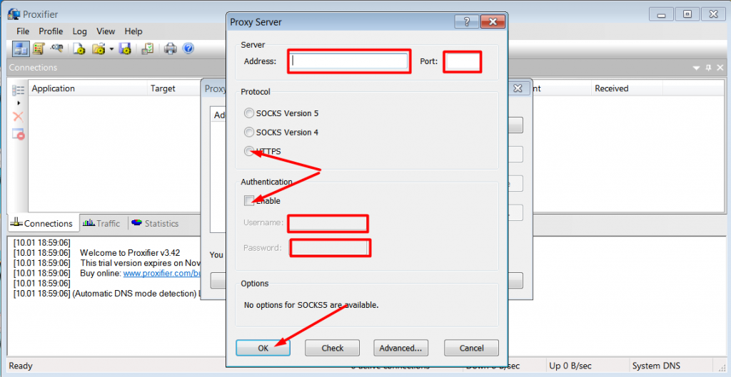 you need to use newer proxifier standard version