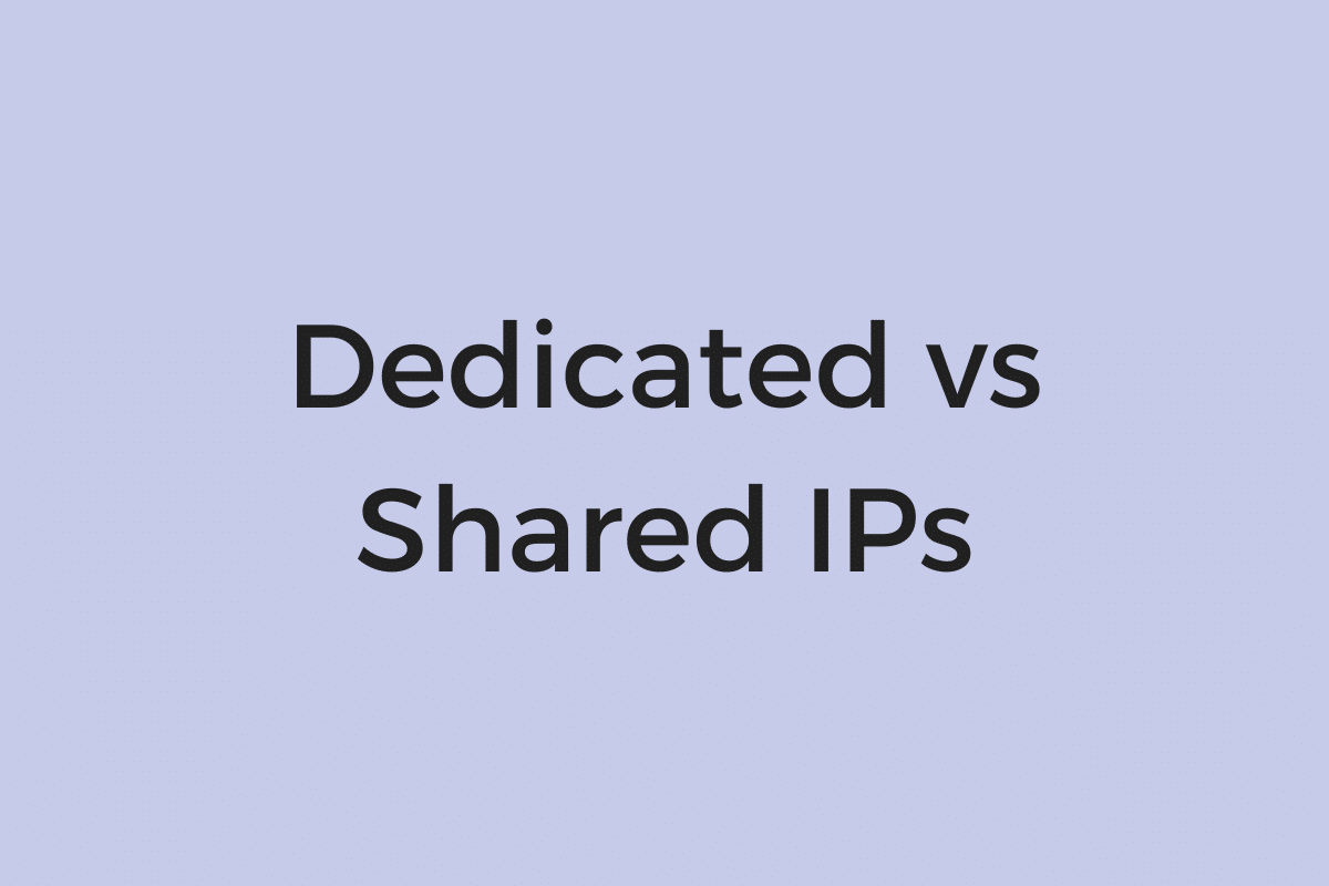 Dedicated vs Shared IPs - HydraProxy