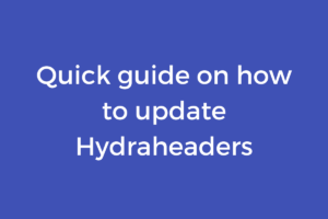 Quick guide on how to update Hydraheaders