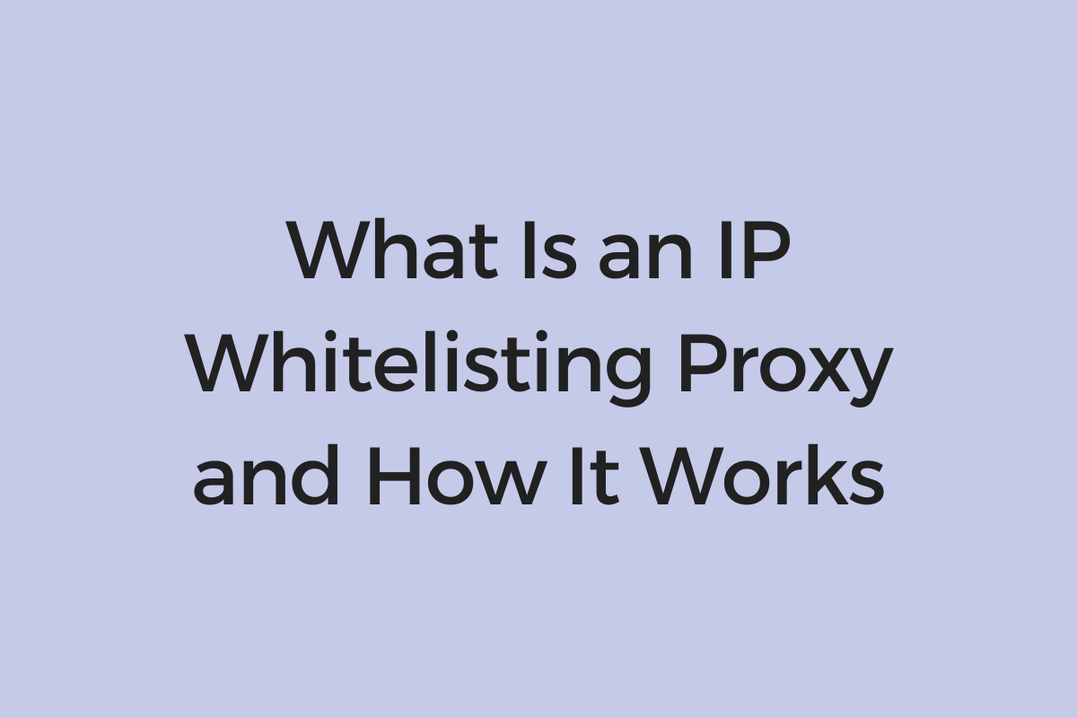 What Is an IP Whitelisting Proxy and How It Works - HydraProxy